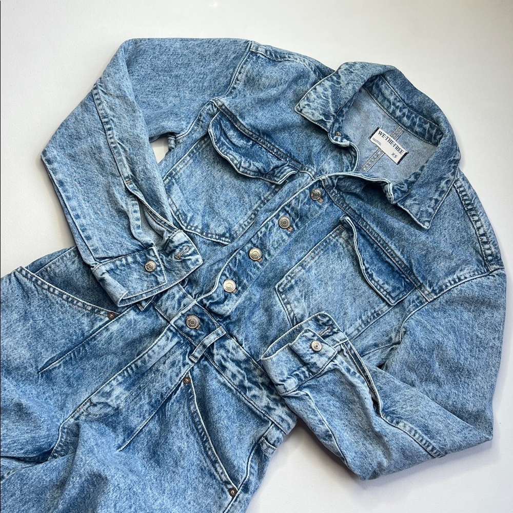 We The Free Light Blue Denim Jumpsuit - Picture 4 of 14
